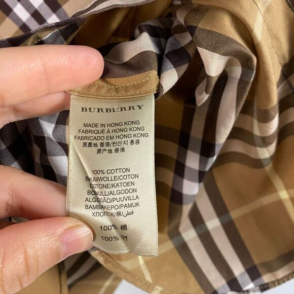 Burberry Brit Men's Nova Check Button-Down Shirt - Size M - Picture 6 of 6